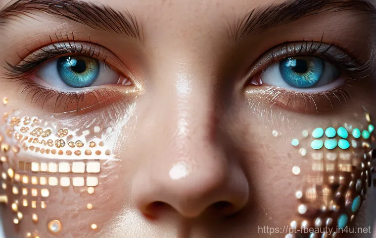 AI 피부 타입 진단 - Sure, here are three detailed image generation prompts in English, adhering to all the specified gui...